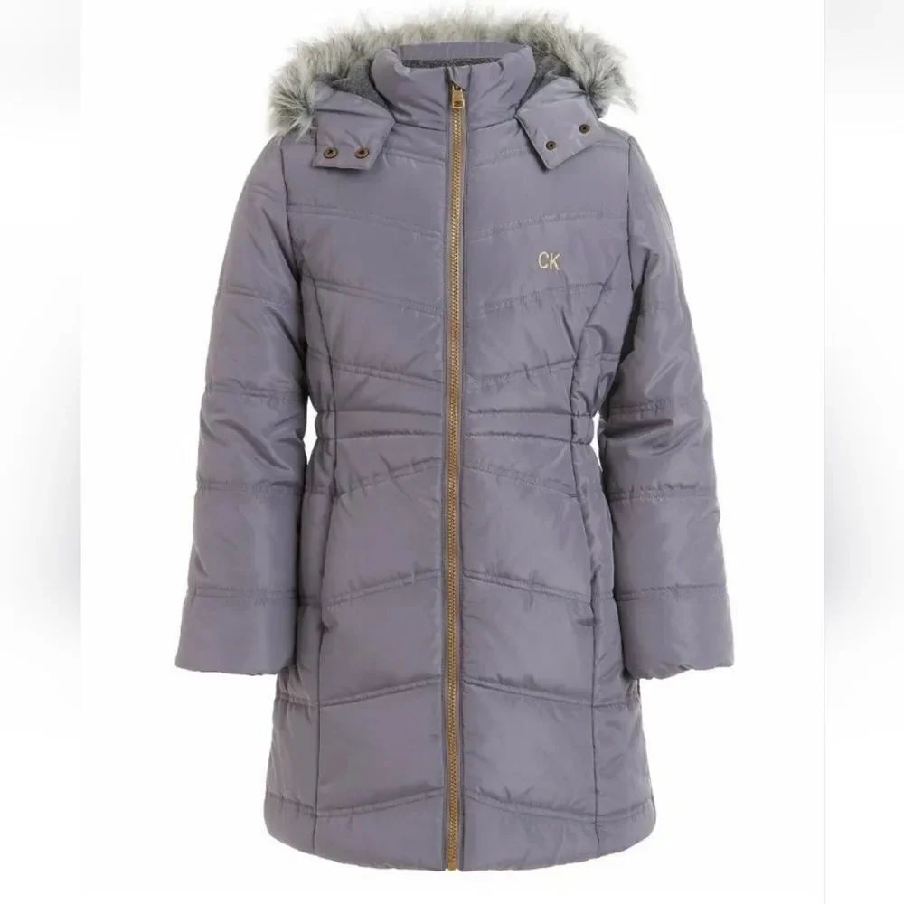 Calvin Klein Girls Aerial Hooded Jacket Size 16
